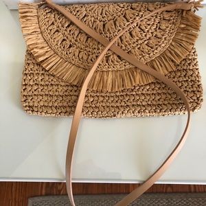 H&M Straw Clutch Purse